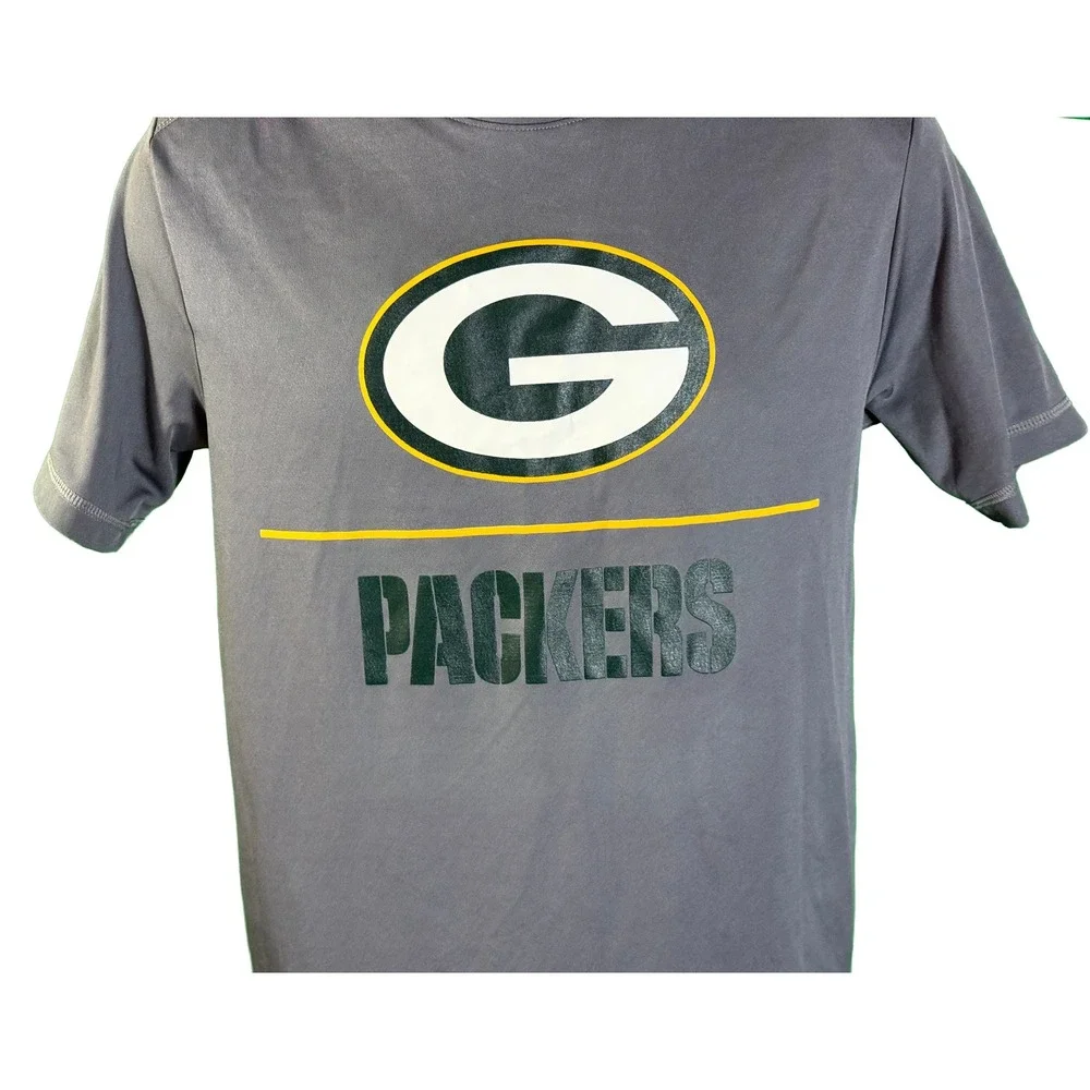 NFL Team Apparel Green Bay Packers Shirt Mens Small Gray‎ Clay Matthews 52 Tee